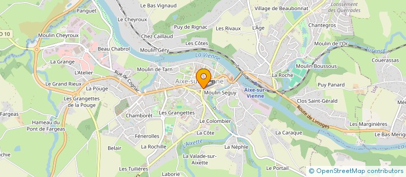 localisation de l'entreprise DELZONGLE-JONQUET à AIXE-SUR-VIENNE
