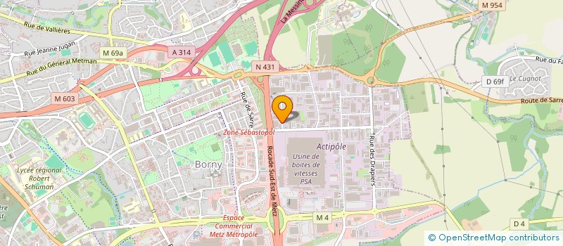 localisation de l'entreprise DEM  METZ