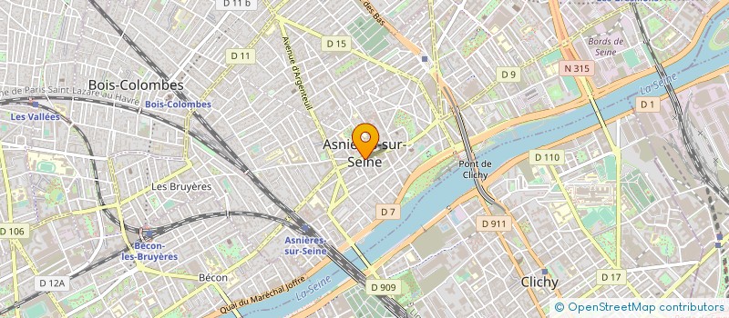 localisation de l'entreprise DEM ECOTRANS à ASNIERES-SUR-SEINE
