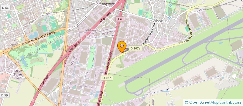localisation de l'entreprise DEM1  WISSOUS