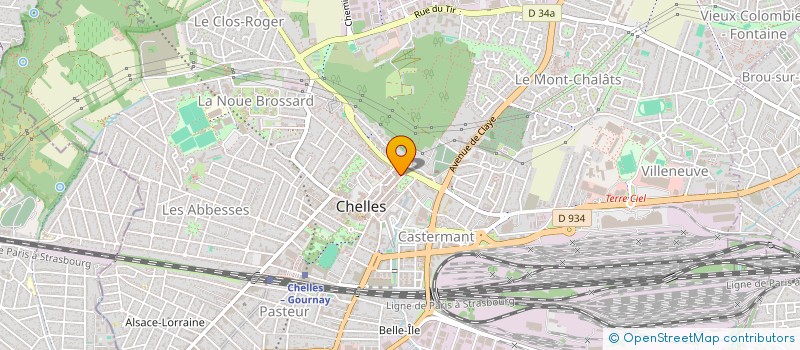 localisation de l'entreprise DEMA  CHELLES