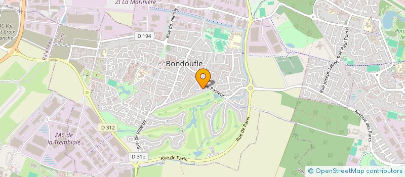 localisation de l'entreprise DEMA à BONDOUFLE