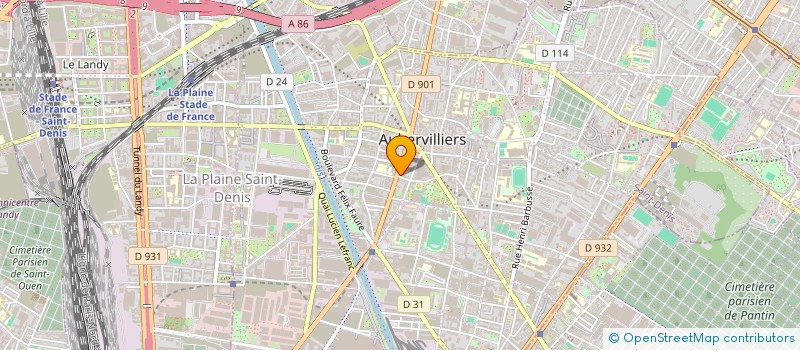 localisation de l'entreprise DEMA  AUBERVILLIERS