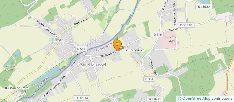 localisation de l'entreprise DEMA 94  SOREL-MOUSSEL