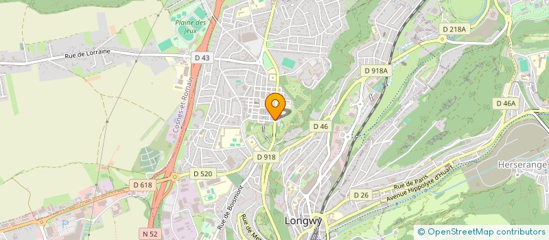 localisation de l'entreprise DEMA ECHAFAUDAGE à LONGWY