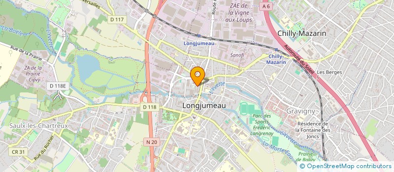 localisation de l'entreprise DEMAGNY ET FRIGAULT à LONGJUMEAU