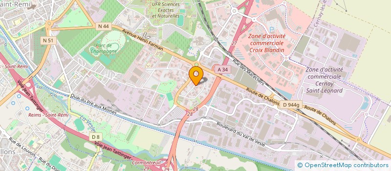 localisation de l'entreprise DEMAIN APPLICATIONS à REIMS