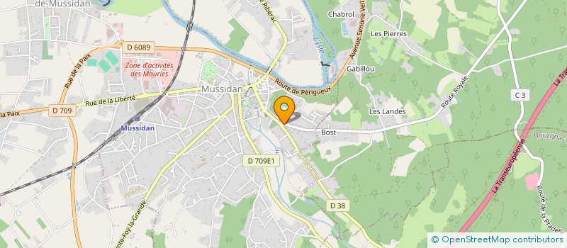 localisation de l'entreprise DEMAIN FAISANT ATELIERS ET JARDINS à MUSSIDAN