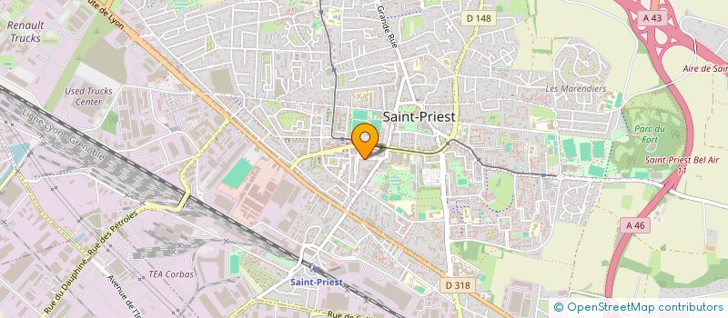 localisation de l'entreprise DEMAJ BATIMENT  SAINT-PRIEST