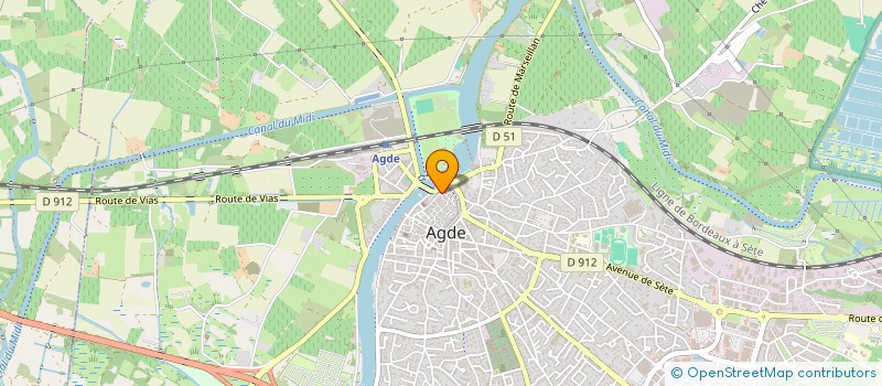 localisation de l'entreprise DEMALVEZY SCI AGRICOLE à AGDE