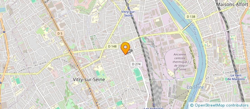 localisation de l'entreprise DEMANIEUX IMMOBILIER  VITRY-SUR-SEINE