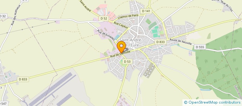 localisation de l'entreprise DEMANNEVILLE TP  SAINT ANDRE DE L'EURE