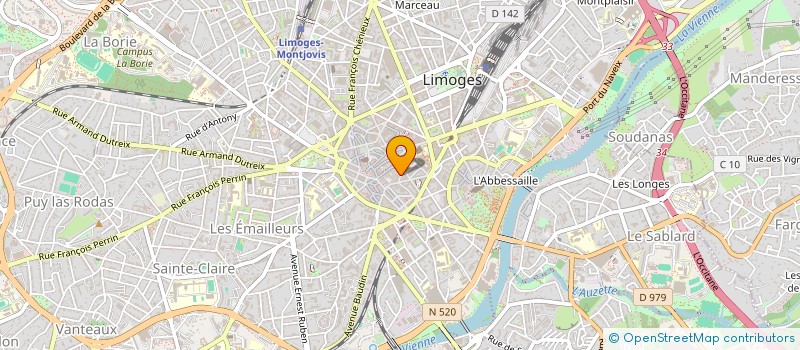 localisation de l'entreprise DEMAR à LIMOGES