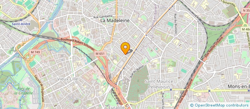 localisation de l'entreprise DEMARC à LA MADELEINE