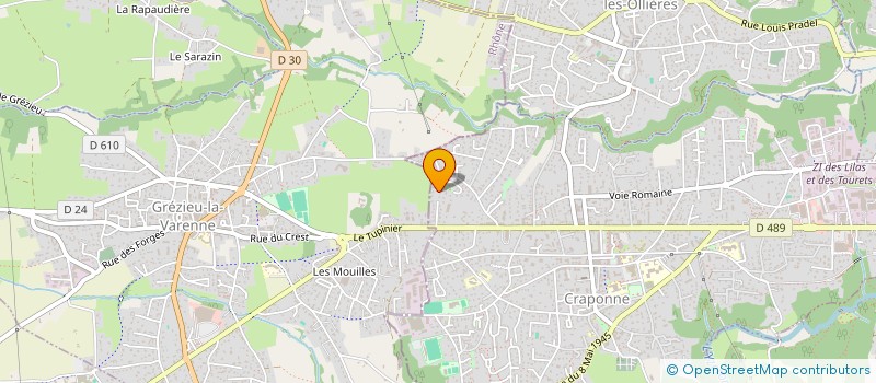localisation de l'entreprise DEMARCHE ID4CHANGE à CRAPONNE