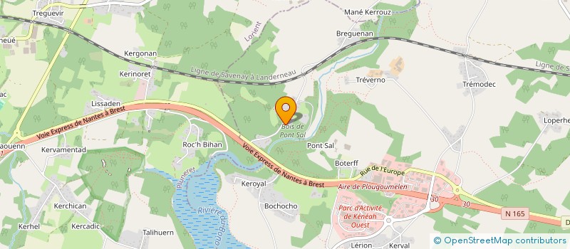 localisation de l'entreprise DEMARCO  PLOUGOUMELEN