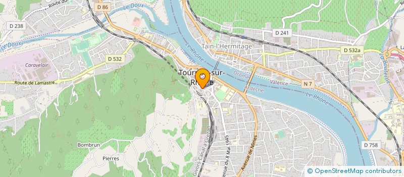 localisation de l'entreprise DEMARS MATERIEL DE BUREAU à TOURNON-SUR-RHONE