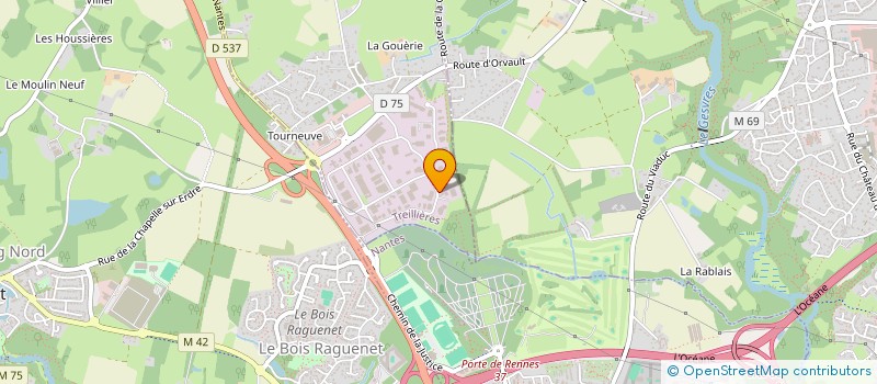 localisation de l'entreprise DEMASY  TREILLIERES