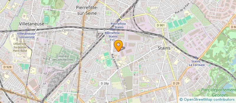 localisation de l'entreprise DEMAT6TEM  STAINS