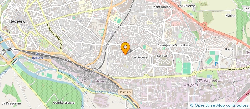localisation de l'entreprise DEMATEL à BEZIERS