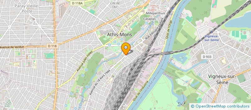 localisation de l'entreprise DEMATEO à ATHIS-MONS