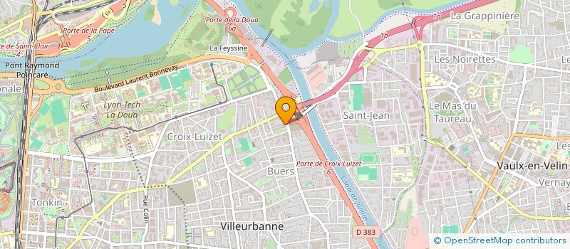 localisation de l'entreprise DEMATHIEU BARD BATIMENT SUD-EST à VILLEURBANNE