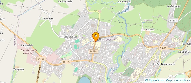 localisation de l'entreprise DEMATPRO  FOUGERES