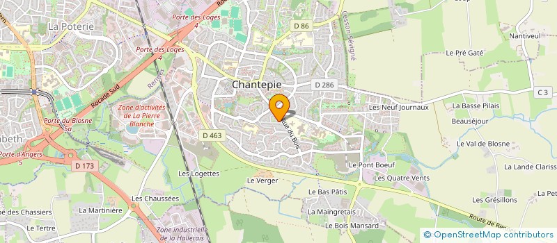 localisation de l'entreprise DEMAVI  CHANTEPIE