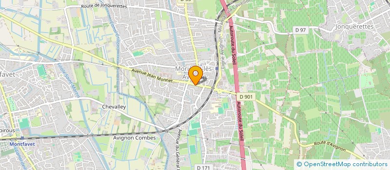 localisation de l'entreprise DEMAZET VIGNOBLES à MORIERES LES AVIGNON