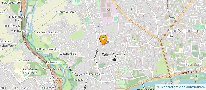 localisation de l'entreprise DEMAZURE PATRIMOINE  SAINT-CYR-SUR-LOIRE