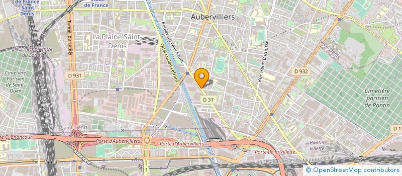 localisation de l'entreprise DEMBELE LOGISTIQUES INTERNATIONALES à AUBERVILLIERS