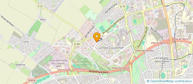 localisation de l'entreprise DEMEFOLIE à CAEN