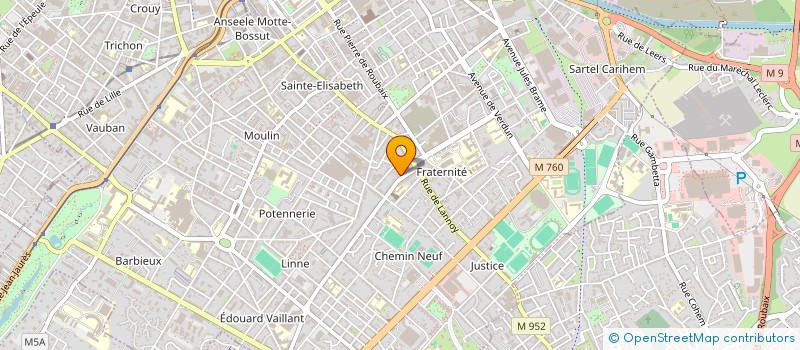 localisation de l'entreprise DEMELE  ROUBAIX