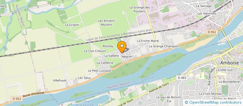 localisation de l'entreprise DEMELER LA NUIT  NAZELLES-NEGRON