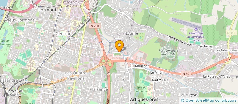 localisation de l'entreprise DEMENAGEMENT 33  ARTIGUES-PRES-BORDEAUX