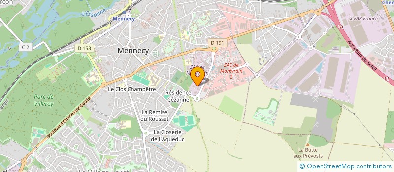localisation de l'entreprise DEMENAGEMENT CPF à MENNECY