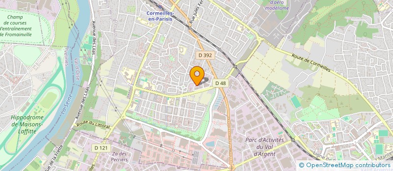 localisation de l'entreprise DEMENAGEMENT DU VAL à CORMEILLES-EN-PARISIS