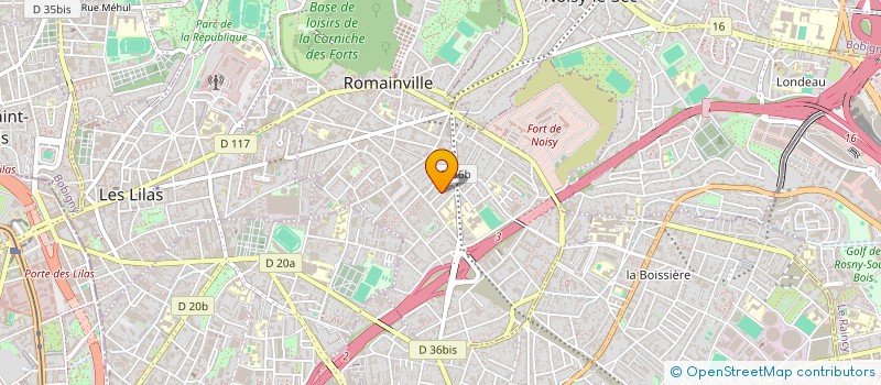 localisation de l'entreprise DEMENAGEMENT FRANCILIEN à ROMAINVILLE