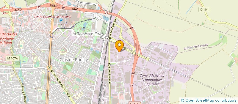 localisation de l'entreprise DEMENAGEMENT PERRUCHE à DIJON