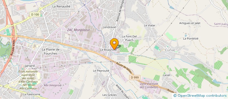 localisation de l'entreprise DEMENAGEMENT REMI NESPOULOUS  CUNAC