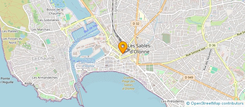 localisation de l'entreprise DEMENAGEMENT SABLAIS à LES SABLES D'OLONNE