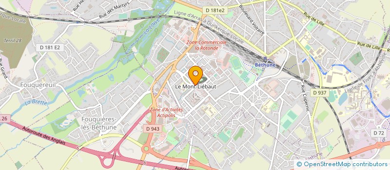 localisation de l'entreprise DEMENAGEMENT SOLIDAIRE  BETHUNE