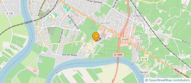 localisation de l'entreprise DEMENAGEMENT TRANSPORT 33  LIBOURNE