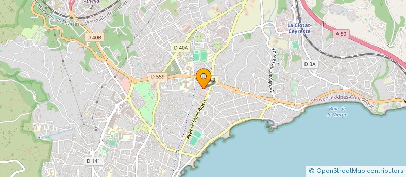 localisation de l'entreprise DEMENAGEMENT TRANSPORTS ROSSO à LA CIOTAT