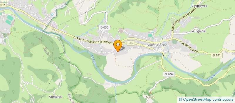 localisation de l'entreprise DEMENAGEMENTS BATTEDOU  SAINT-COME-D'OLT