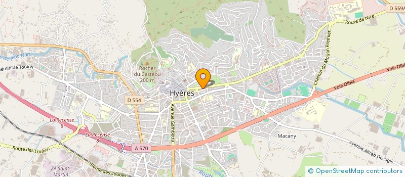 localisation de l'entreprise DEMENAGEMENTS BOUCHET à HYERES