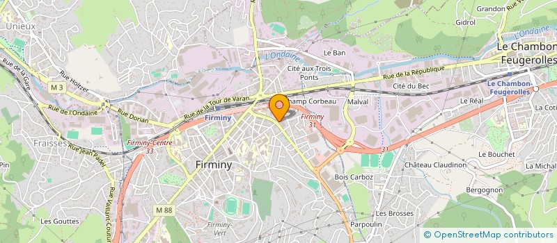 localisation de l'entreprise DEMENAGEMENTS DELOLME à FIRMINY