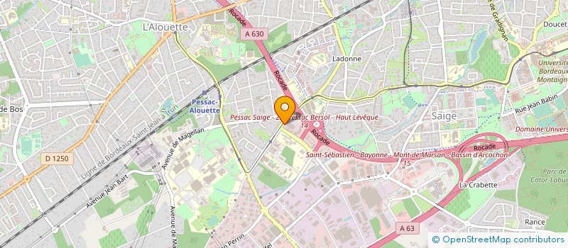 localisation de l'entreprise DEMENAGEMENTS DUBEDAT à PESSAC