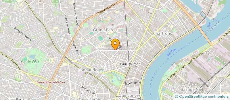 localisation de l'entreprise DEMENAGEMENTS DUBREL à BORDEAUX