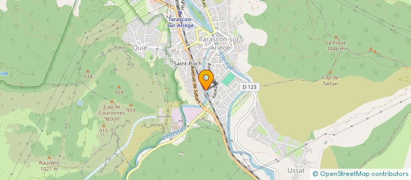 localisation de l'entreprise DEMENAGEMENTS DUEZ à TARASCON-SUR-ARIEGE